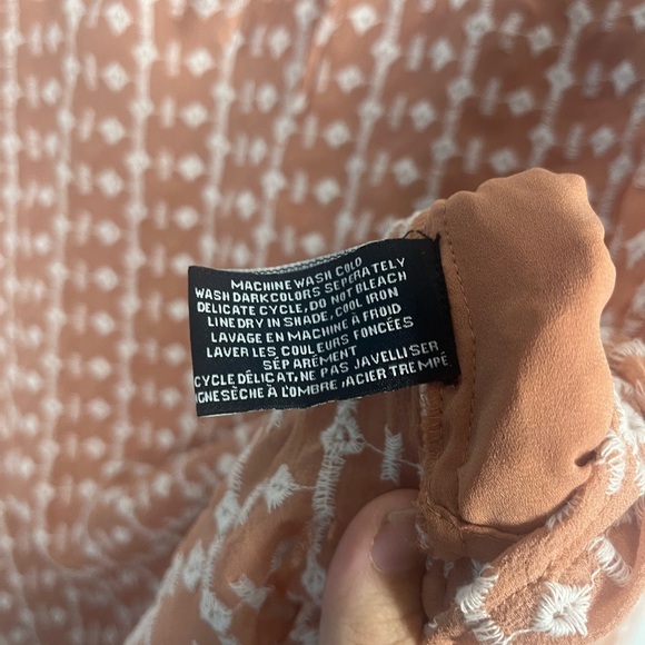 Walter Baker Women Brown Long Sleeve Pheasant Blouse Top Tunic SZ Medium - Picture 4 of 7